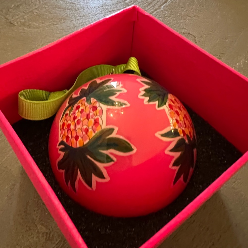 Lilly Pulitzer ornament spike the punch